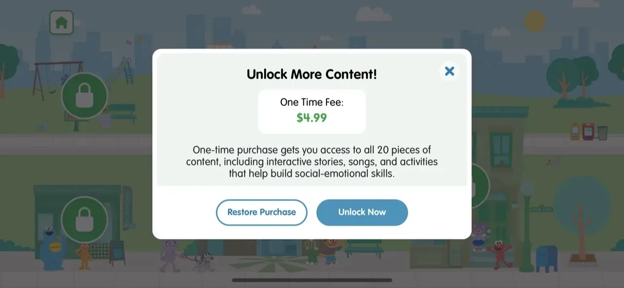 The paywall screen of the true app