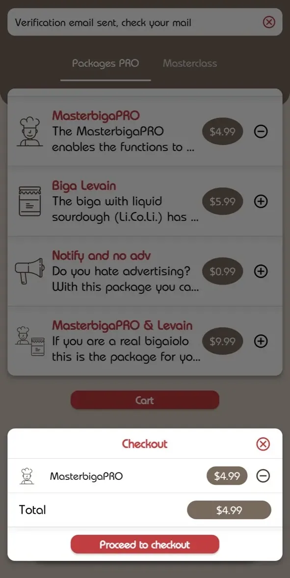 The paywall screen of the true app