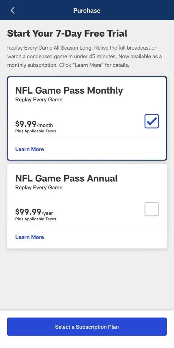 The paywall screen of the true app